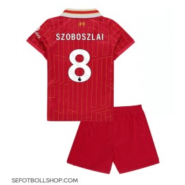 Billiga Liverpool Dominik Szoboszlai #8 Barnkläder Hemma fotbollskläder till baby 2024-25 Kortärmad (+ Korta byxor)